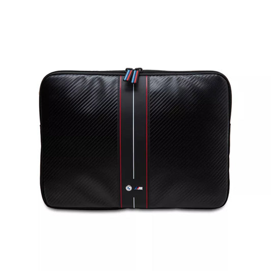 BMW Carbon Red Stripes Sleeve - dėklas 13" / 14" nešiojamajam kompiuteriui (juodas)