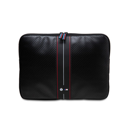 BMW Carbon Red Stripes Sleeve - dėklas 13" / 14" nešiojamajam kompiuteriui (juodas)
