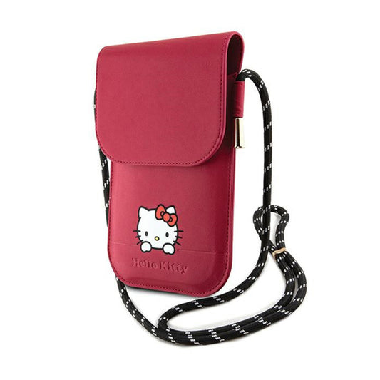 Hello Kitty Leather Daydreaming Cord - Telefono rankinė per petį (rožinė)