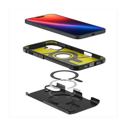 Spigen Tough Armor Mag MagSafe - "iPhone 16" dėklas (juodas)