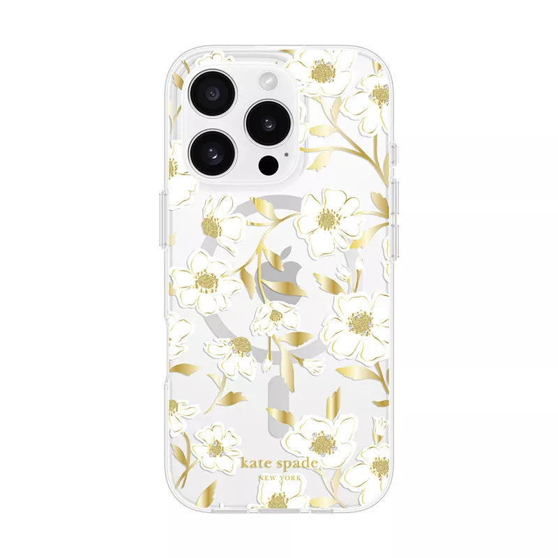 Kate Spade New York Protective Gems MagSafe – dėklas, skirtas iPhone 16 Pro (Sunshine Floral)