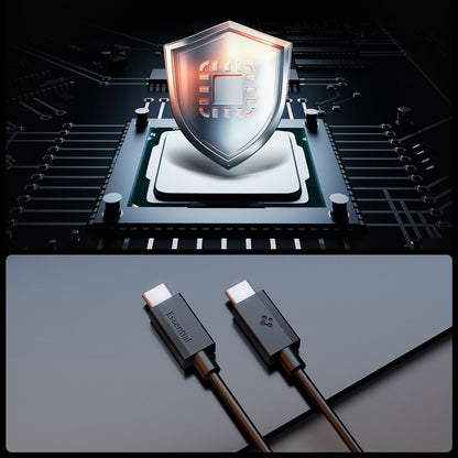 Spigen EB6020CC Essential – USB-C į USB-C kabelis, PD 60W, 2m (Juodas)