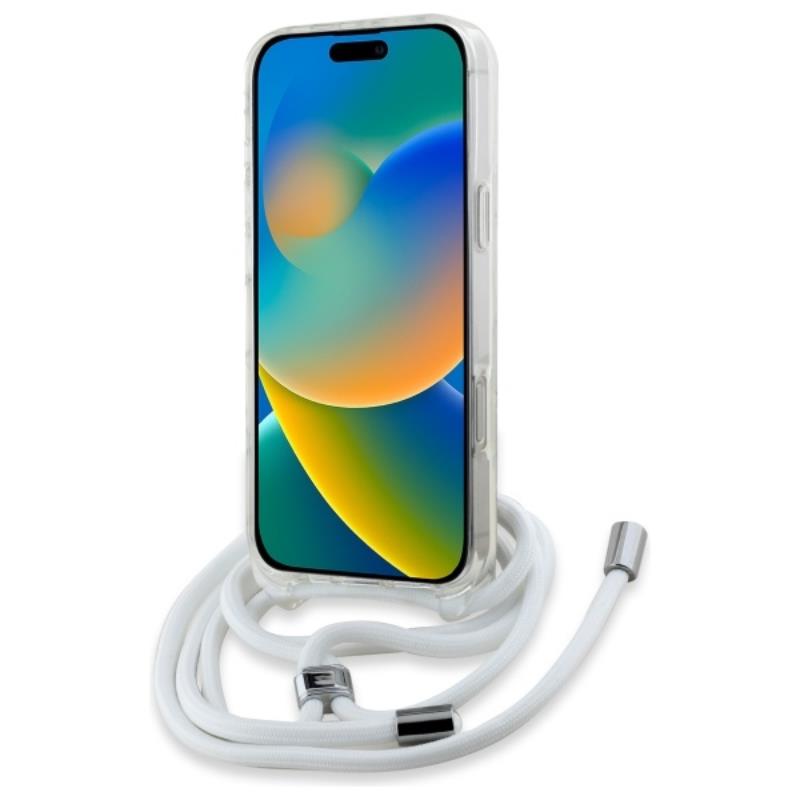 Karl Lagerfeld Crossbody IML Karl Head MagSafe – dėklas iPhone 16 Pro Max (skaidrus)