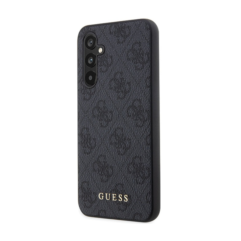 Guess 4G Metal Gold Logo – Samsung Galaxy S23 FE dėklas (pilkas)