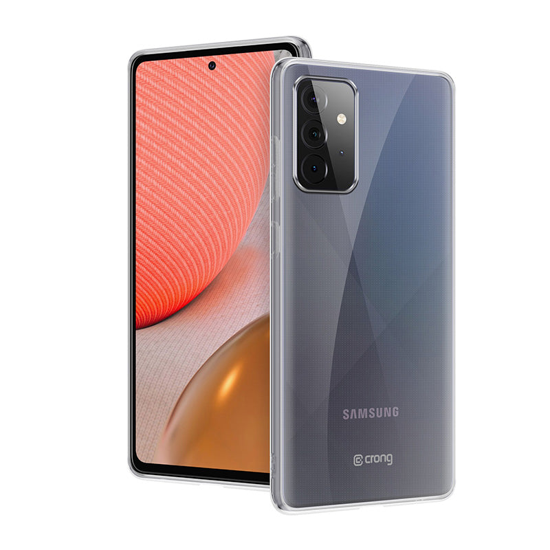 Crong Crystal Slim Cover - Dėklas, skirtas Samsung Galaxy A72 (skaidrus)