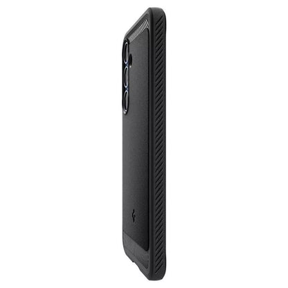 Spigen Rugged Armor Mag MagSafe – dėklas Samsung Galaxy S25+ (matinė juoda)