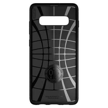 Spigen Rugged Armor – dėklas, skirtas Samsung Galaxy S10 (juoda)