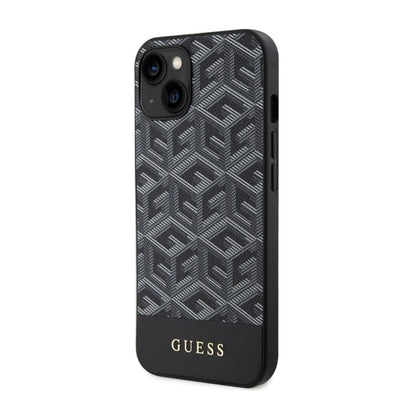 Guess GCube Stripes MagSafe - Dėklas, skirtas iPhone 14 (juodas)
