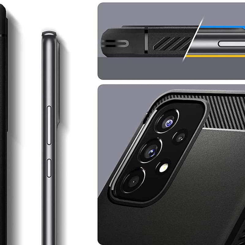 Spigen Rugged Armor - dėklas, skirtas Samsung Galaxy A53 5G (Juoda)