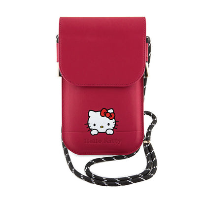 Hello Kitty Leather Daydreaming Cord - Telefono rankinė per petį (rožinė)