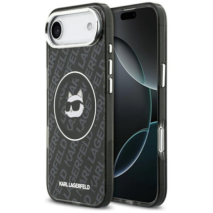 Karl Lagerfeld IML Choupette galvos logotipas MagSafe - Dėklas iPhone Air (juodas)