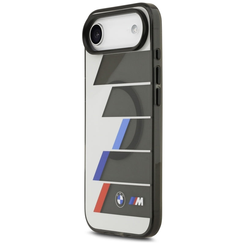 BMW M IML Metal Buttons Trispalvės Linijos MagSafe dėklas iPhone Air (antracito)