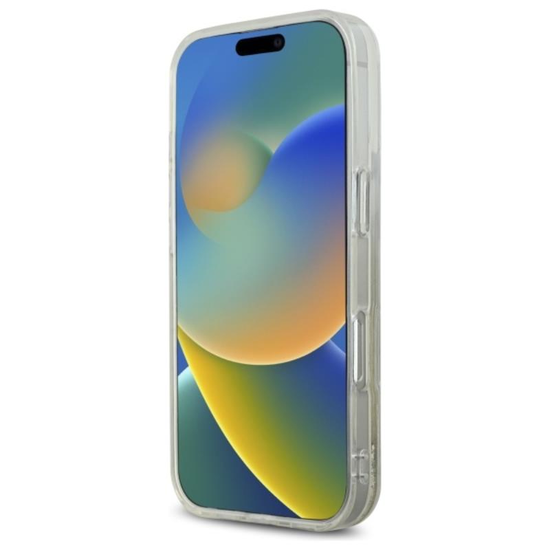 Hello Kitty Liquid Glitter Fever MagSafe – dėklas iPhone 16 Pro (baltas/auksinis)