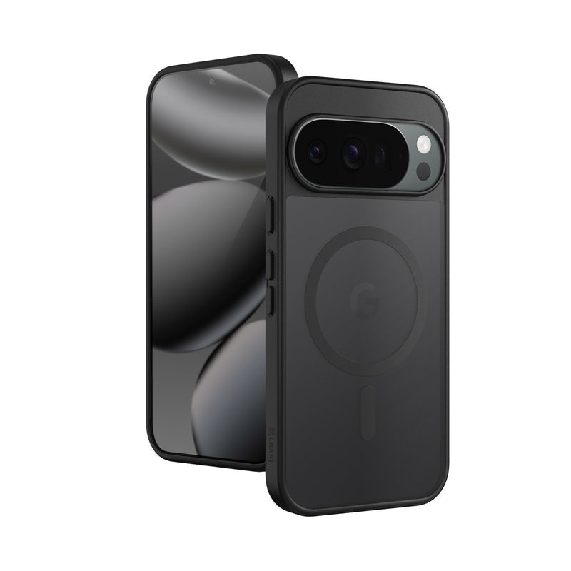 Crong Hybrid Matte Magnetic - MagSafe dėklas Google Pixel 10 Pro XL (Juodas)