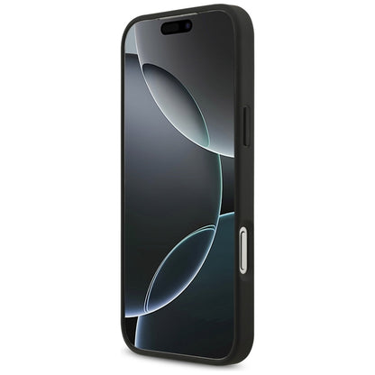 Guess 4G Circle Classic Logo MagSafe – Dėklas iPhone 17 Pro Max (Juodas)