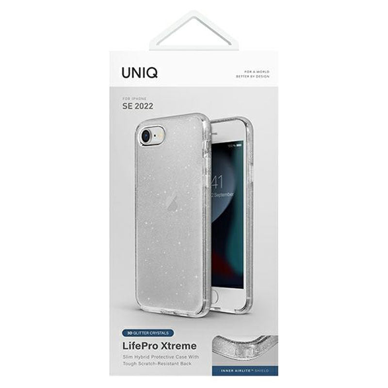 UNIQ LifePro Xtreme - Dėklas, skirtas „iPhone SE (2022/2020)“ / 8 / 7 (skaidrus)