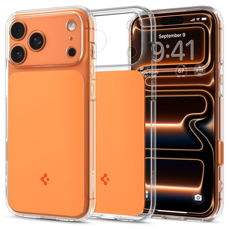 Spigen Ultra Hybrid T Mag MagSafe - Dėklas iPhone 17 Pro (Blizganti Oranžinė)