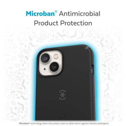 Speck CandyShell Pro + MagSafe – dėklas, skirtas „iPhone 14 Plus“ su „MICROBAN“ danga (juoda / skalūno pilka)