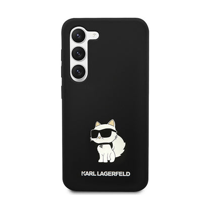 Karl Lagerfeld Silicone Choupette – „Samsung Galaxy S24“ dėklas (juodas)