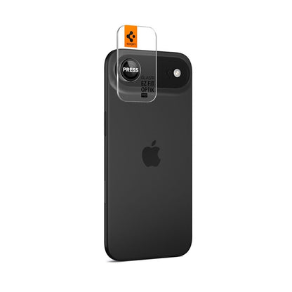 Spigen Optik Pro GLAS.TR EZ Fit Kameros apsauga 2 vnt. - Objektyvo apsauga, skirta iPhone Air (2 vnt.) (Juoda)