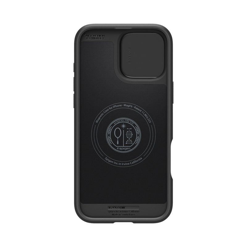 Spigen Optik Armor Mag MagSafe – dėklas iPhone 16 Pro Max (juodas)