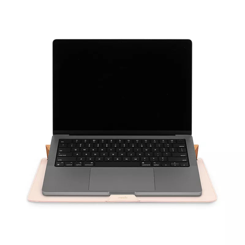 Moshi Muse 14" 3-in-1 Slim Sleeve nešiojamojo kompiuterio dėklas (Luna Pink)