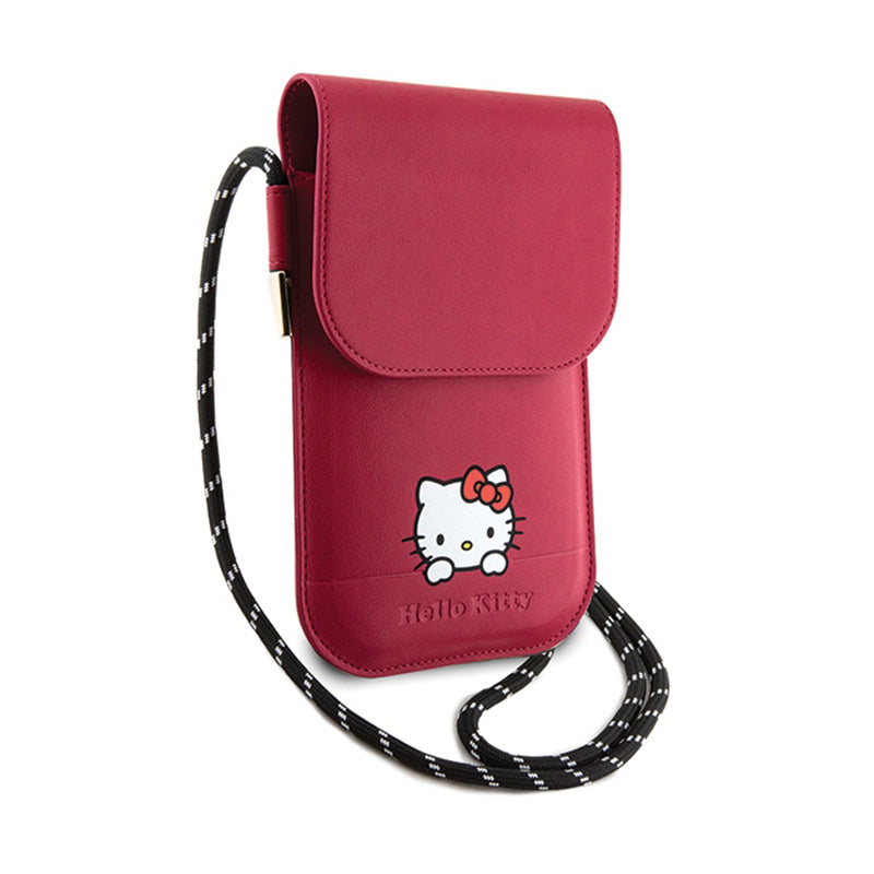 Hello Kitty Leather Daydreaming Cord - Telefono rankinė per petį (rožinė)