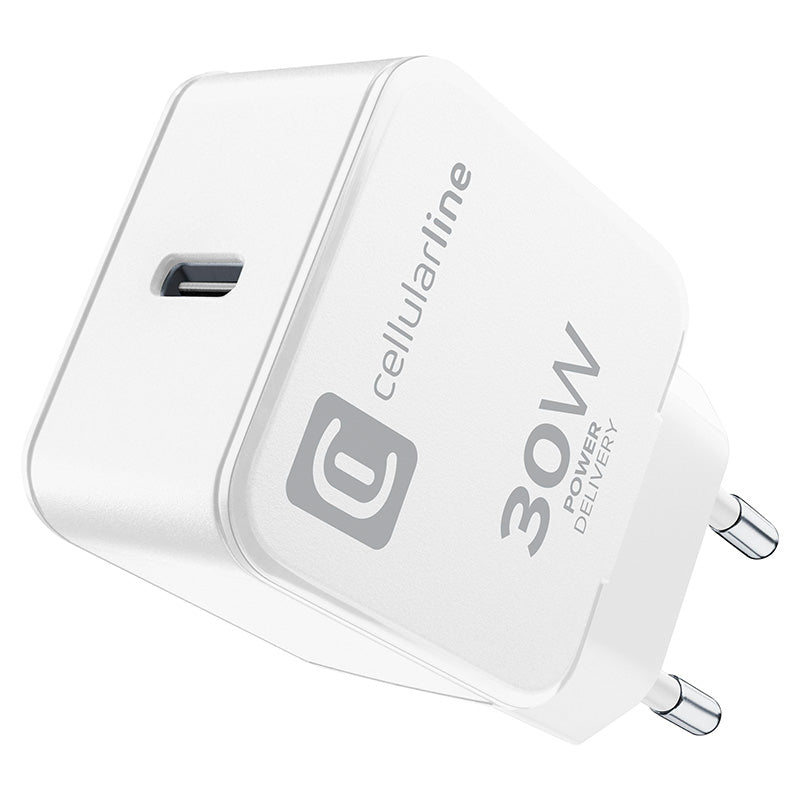 Cellularline The One – USB-C Power Delivery 30W tinklo įkroviklis (baltas)