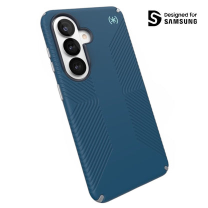 Speck Presidio2 Grip Magnet - Samsung Galaxy S26 MagSafe dėklas (Deep Sea/Silver Metallic/Spell Blue)