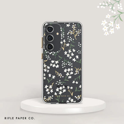 Rifle Paper Clear - Samsung Galaxy S24+ dėklas (Petite Fleurs)