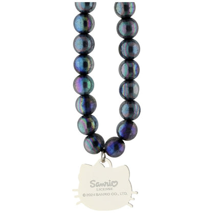 „Hello Kitty“ Perlinės Kačiuko Galvos Telefono Pakabukas (Juodas)