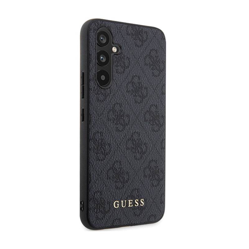 Guess 4G Metal Gold Logo – Samsung Galaxy S23 FE dėklas (pilkas)
