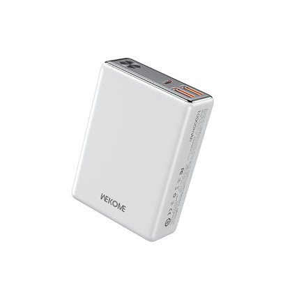 WEKOME WP-27 Tint Series – Išorinė baterija 10000 mAh itin greitas įkrovimas USB-C PD 20W + 2x USB-A QC3.0 22.5W (balta)