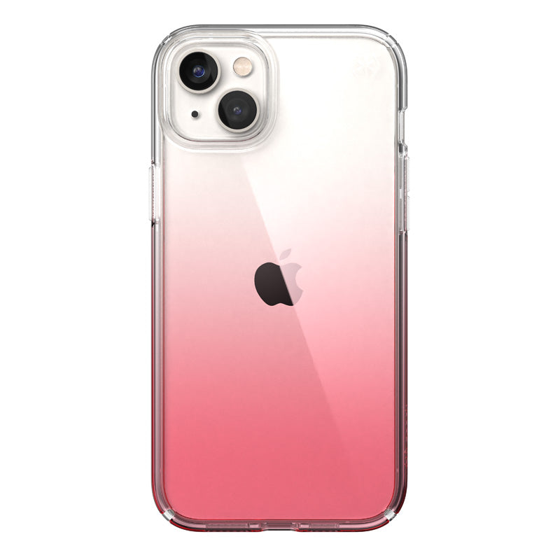"Speck Presidio Perfect-Clear + Ombre" - "iPhone 15 Plus" / "14 Plus" dėklas su MICROBAN (skaidrus / "Vintage Rose Fade")