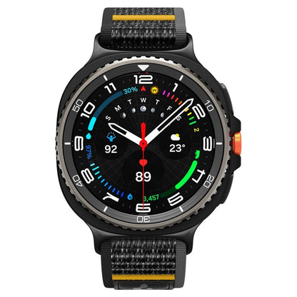 Spigen Athlex Air – Dirželis, skirtas Samsung Galaxy Watch 8 / Watch 8 Classic 40 / 44 / 46 mm (Aktyvus Juodas)