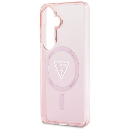 Guess IML Gradient Triangle MagSafe dėklas – Samsung Galaxy S26 (Rožinis)