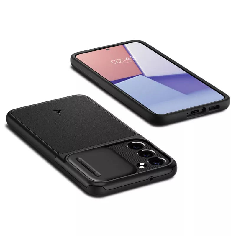 Spigen Optik Armor – dėklas, skirtas Samsung Galaxy S23 (juodas)
