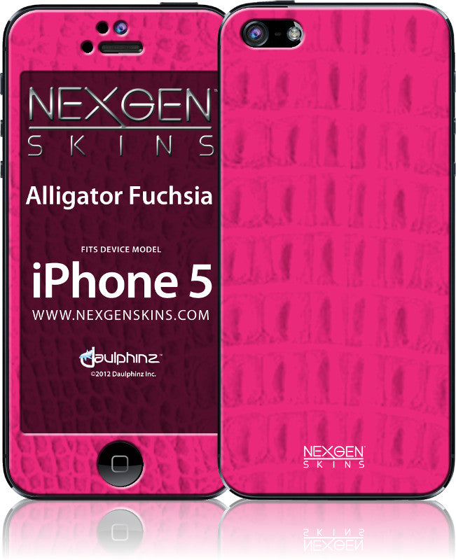 Nexgen 3D efekto odspaudos iPhone 5/5s/SE (3D Aligatorius Fuksija)