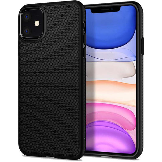 Spigen Liquid Air – dėklas, skirtas „iPhone 11“ (juodas)