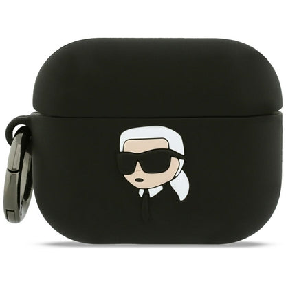 Karl Lagerfeld Silikoninė Karl galvos 3D - AirPods Pro 3 dėklas (Juodas)