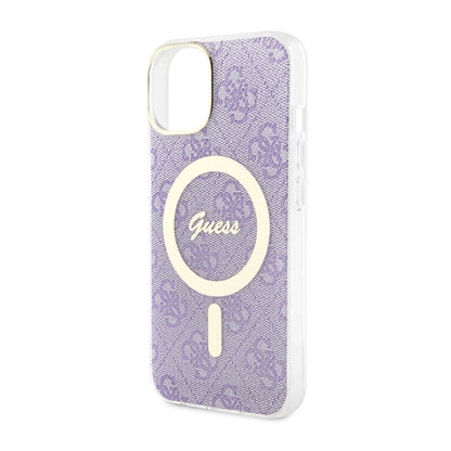 Guess 4G MagSafe – dėklas iPhone 14 (violetinė)