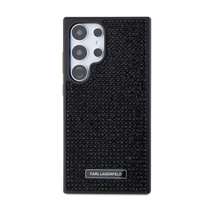 Karl Lagerfeld Rhinestone Metal Logo - Samsung Galaxy S24 Ultra dėklas (juodas)