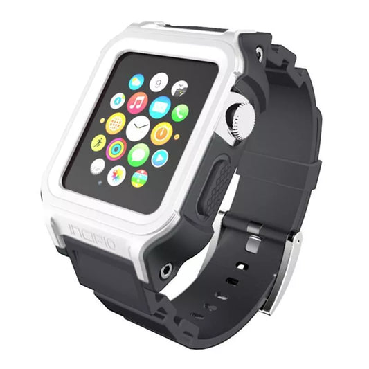 Incipio Octane juosta - šarvuota juosta, skirta „Apple Watch“ 38/40/41 mm (balta / pilka)