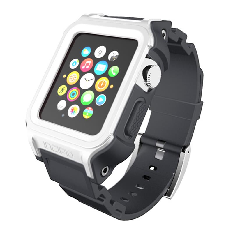 Incipio Octane juosta - šarvuota juosta, skirta „Apple Watch“ 38/40/41 mm (balta / pilka)