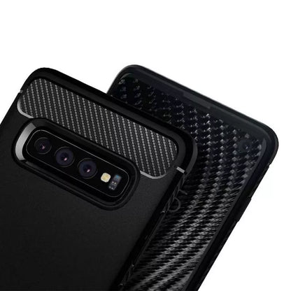 Spigen Rugged Armor – dėklas, skirtas Samsung Galaxy S10 (juoda)