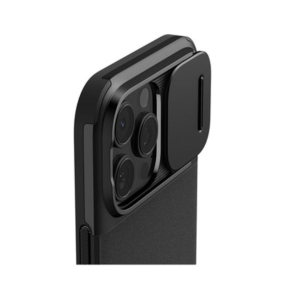 Spigen Optik Armor Mag MagSafe – dėklas iPhone 16 Pro Max (juodas)