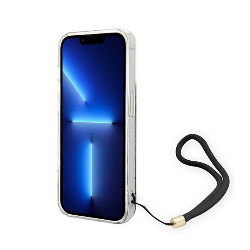 Guess 4G Print Cord - dėklas skirtas iPhone 14 Pro (rudas)