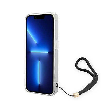 Guess 4G Print Cord - dėklas skirtas iPhone 14 Pro (rudas)