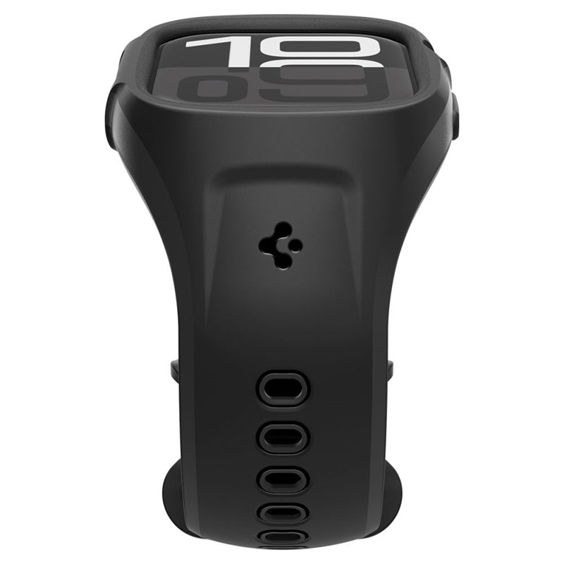 Spigen Liquid Air Pro – dirželis su dėklu, skirtu Apple Watch 10 46 mm (matinė juoda)