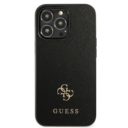 Guess 4G Small Metal Logo – „iPhone 13 Pro“ dėklas (juodas)